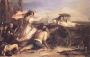 Sir David Wilkie The Defence of Saragossa (mk25) oil painting artist